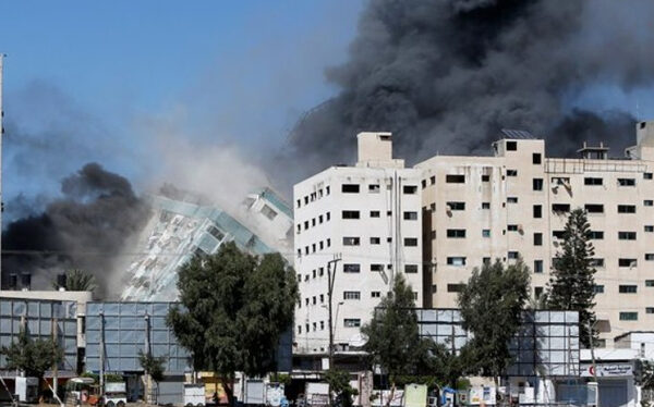 Israel derribó edificio de agencia AP y Al Jazeera en Gaza