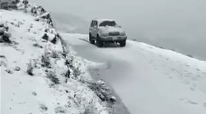 Reportan nevada en Pico el Águila de Mérida (Video) – Foco Informativo